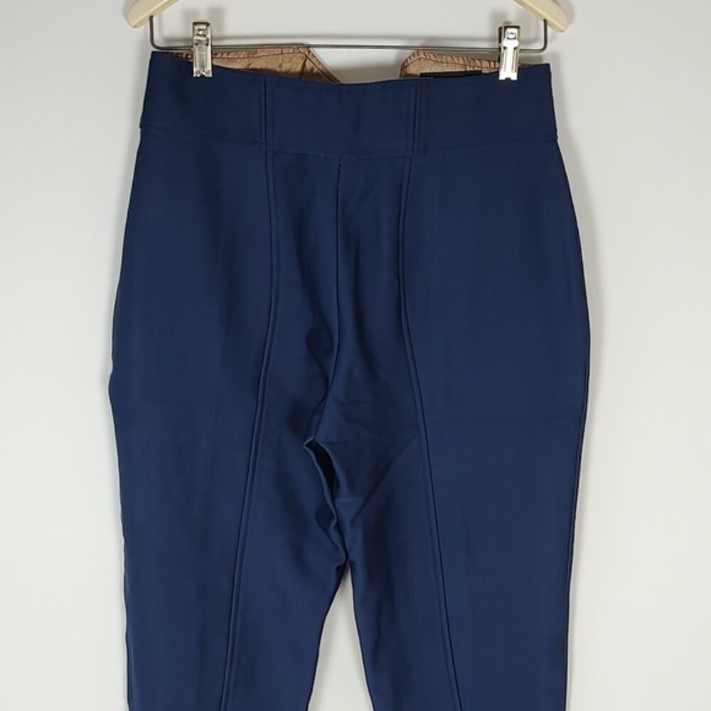 Vintage Descente Ski/Snow Pants High Waist Stirrups Navy Blue/Black Size 12 - Picture 10 of 11